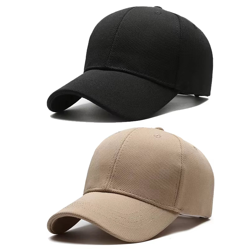 Pineapple Cloth Light Plate Simple Hat Men'S Casual Baseball Cap Fashion Visor Hat Minimalist Female Cap, Big Head Circumference